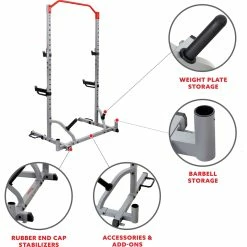 New 🌟 Sunny Health And Fitness Sunny Health & Fitness PowerVersa Squat Stand Rack ✔️ -sports outdoors shop unnamed file 1101