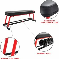 Best Sale 🥰 Sunny Health And Fitness Sunny Health & Fitness Power Zone Strength Flat Bench 🔥 -sports outdoors shop unnamed file 1131