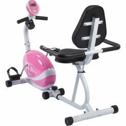 Outlet 🤩 Sunny Health And Fitness Pink Magnetic Recumbent Bike 🎁 -sports outdoors shop unnamed file 1318