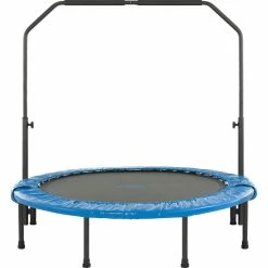 Budget 😉 UpperBounce 48 In. Mini Foldable Rebounder Fitness Trampoline With Handrail ⌛