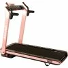 New 🎉 Sunny Health And Fitness SpaceFlex Motorized Treadmill Pink ⌛
