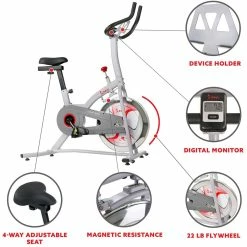 Flash Sale 😉 Sunny Health And Fitness Sunny Health & Fitness Indoor Cycling Bike With Magnetic Resistance 🌟 -sports outdoors shop unnamed file 1475
