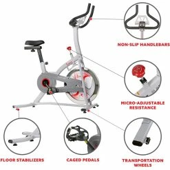Flash Sale 😉 Sunny Health And Fitness Sunny Health & Fitness Indoor Cycling Bike With Magnetic Resistance 🌟 -sports outdoors shop unnamed file 1476