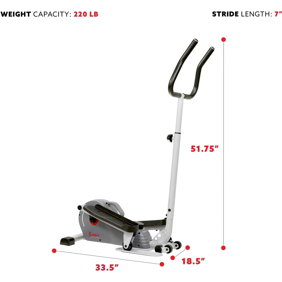 Brand new โจ Sunny Health And Fitness Sunny Health & Fitness Compact Stand Up Elliptical ๐ 7 Brand new โจ Sunny Health And Fitness Sunny Health & Fitness Compact Stand Up Elliptical ๐ - Image 5