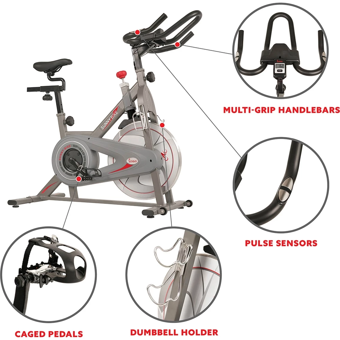 Flash Sale ✔️ Sunny Health And Fitness Sunny Health & Fitness Synergy Magnetic Indoor Cycling Bike ⭐ 6 Flash Sale ✔️ Sunny Health And Fitness Sunny Health & Fitness Synergy Magnetic Indoor Cycling Bike ⭐ - Image 4