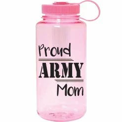 Coupon 👏 Other Brands Proud Army Mom 32 Oz. Water Bottle, Pink 🔔