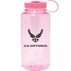 Best Pirce ⭐ Other Brands Air Force Logo 32 Oz. Water Bottle, Pink 😉