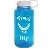 Promo 👍 Other Brands US Air Force Proud Wife Logo 32 Oz. Water Bottle, Blue ⌛ -sports outdoors shop unnamed file 2478