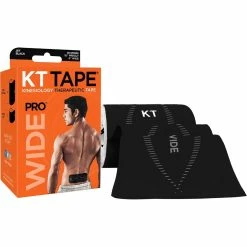 Cheap 👍 KT Tape Pro 4 In. Wide Tape Strips Jet Black 10 Ct. ✔️