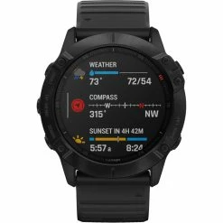 Coupon 🤩 Garmin Men's / 👩 Women's Fenix 6X Pro Black With Black Band 010-02157-00 ❤️ -sports outdoors shop unnamed file 261
