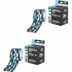 Flash Sale ✔️ Heali Blue Camo Kinesiology Tapes Infused With Magnesium And Menthol 2 Pk. 🧨