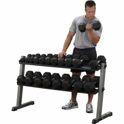 Best reviews of 🎉 Body Solid Tools Body-Solid GDR60 2 Tier Dumbbell Rack 🎁