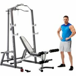 Flash Sale 😍 Marcy Pro Deluxe Cage System With Weight Lifting Bench 🎉