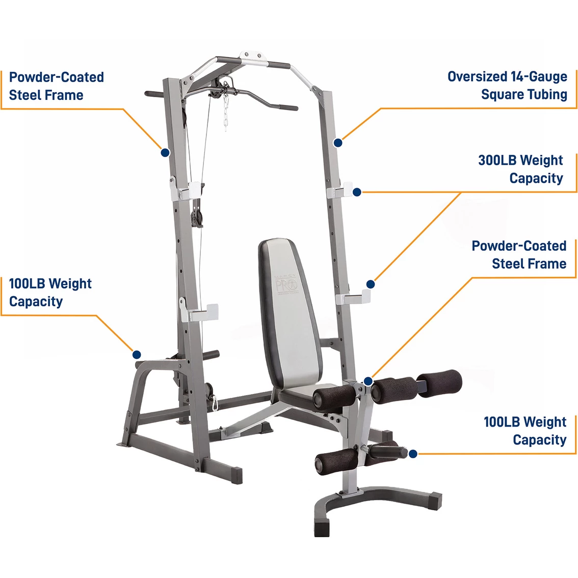 Flash Sale 😍 Marcy Pro Deluxe Cage System With Weight Lifting Bench 🎉 9 Flash Sale 😍 Marcy Pro Deluxe Cage System With Weight Lifting Bench 🎉 - Image 7