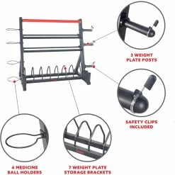 Wholesale 🌟 Sunny Health And Fitness Sunny Health & Fitness All In One Weights Storage Rack Stand 🥰 -sports outdoors shop unnamed file 977